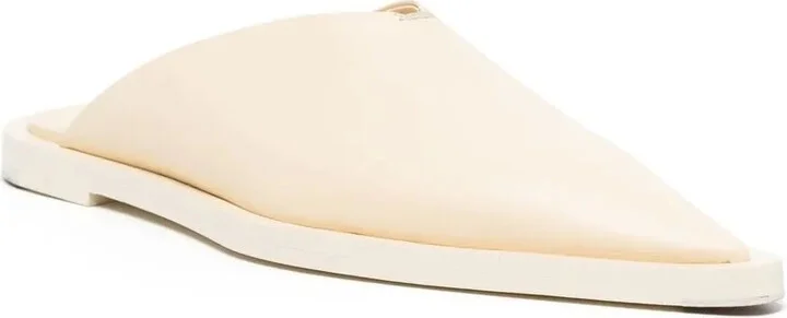 Pointed-Toe Leather Mules - Image 2