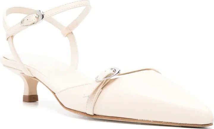 Pointed-Toe Leather Pumps - Image 2