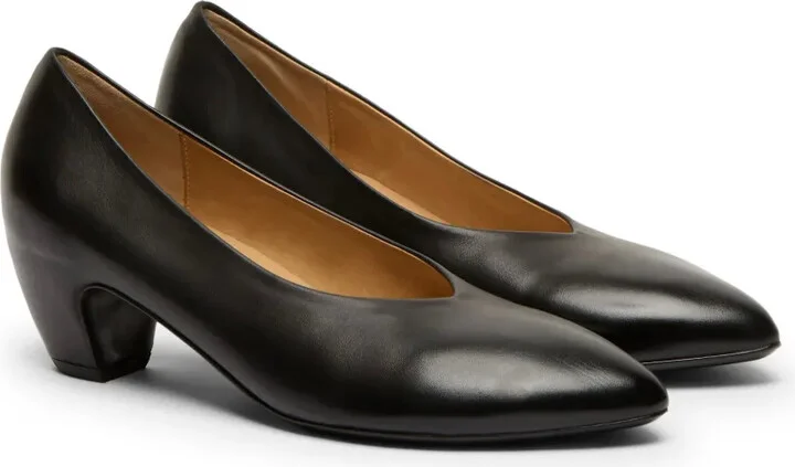 Pointed-Toe Leather Pumps - Image 2