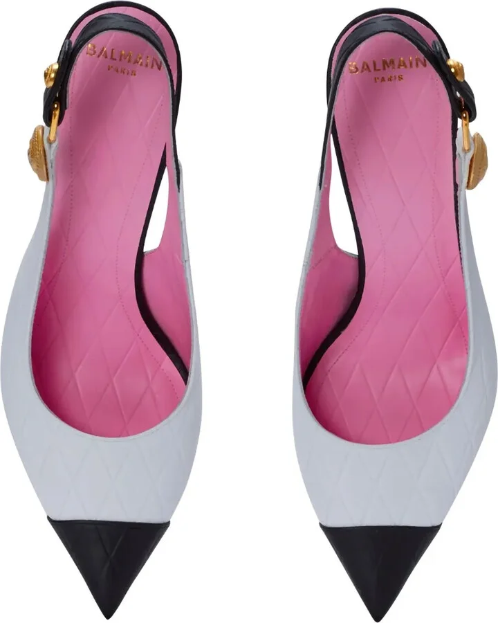 Pointed-Toe Leather Pumps - Image 4