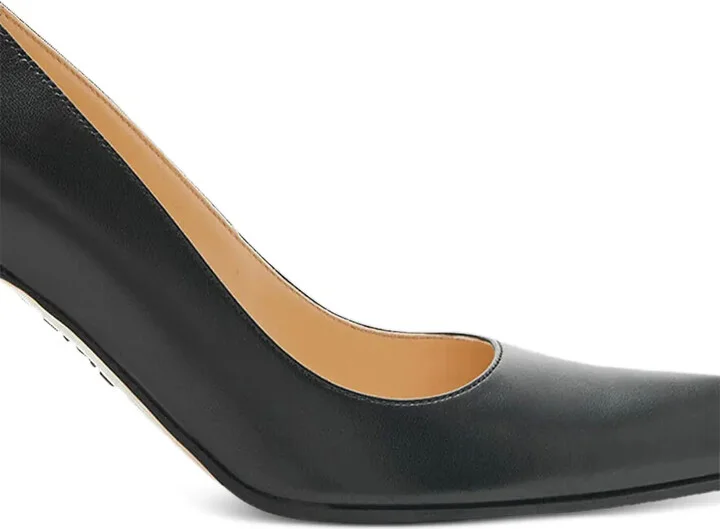 Pointed-Toe Leather Pumps - Image 2