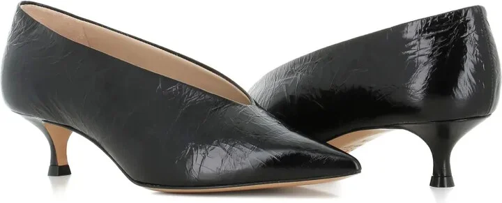 Pointed-Toe Leather Pumps - Image 2