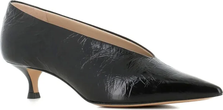 Pointed-Toe Leather Pumps - Image 5