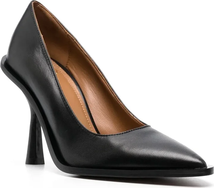 Pointed-Toe Leather Pumps - Image 2