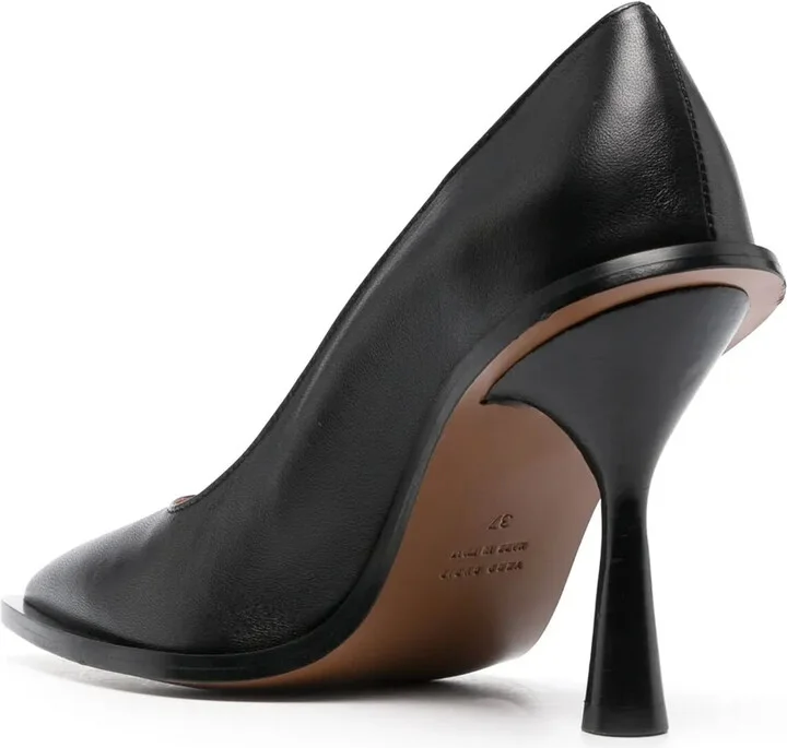 Pointed-Toe Leather Pumps - Image 3