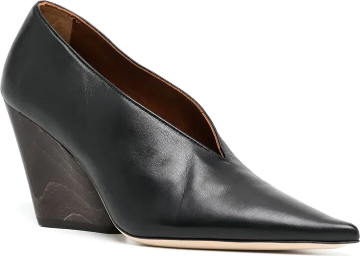 Pointed-Toe Leather Pumps - Image 2