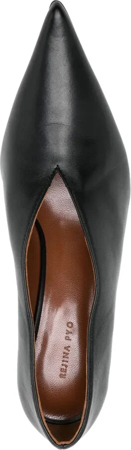 Pointed-Toe Leather Pumps - Image 4