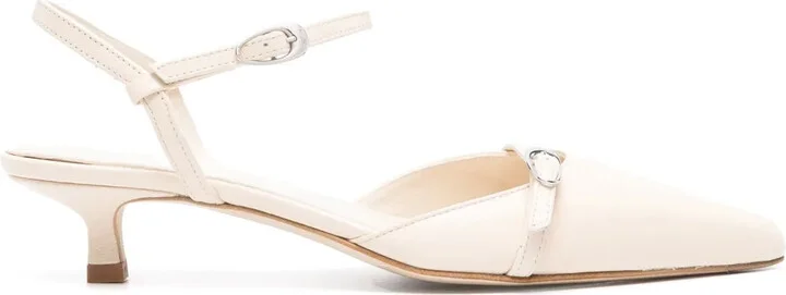 Pointed-Toe Leather Pumps