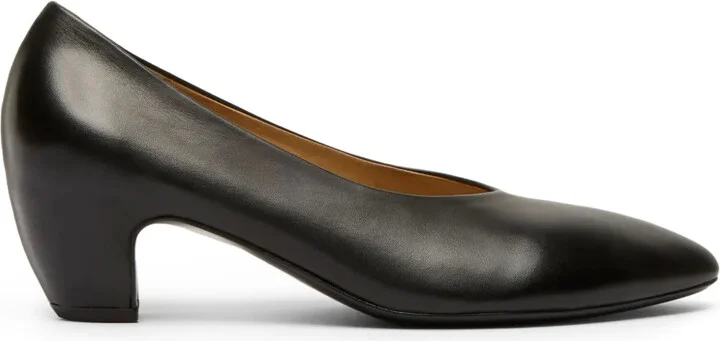 Pointed-Toe Leather Pumps