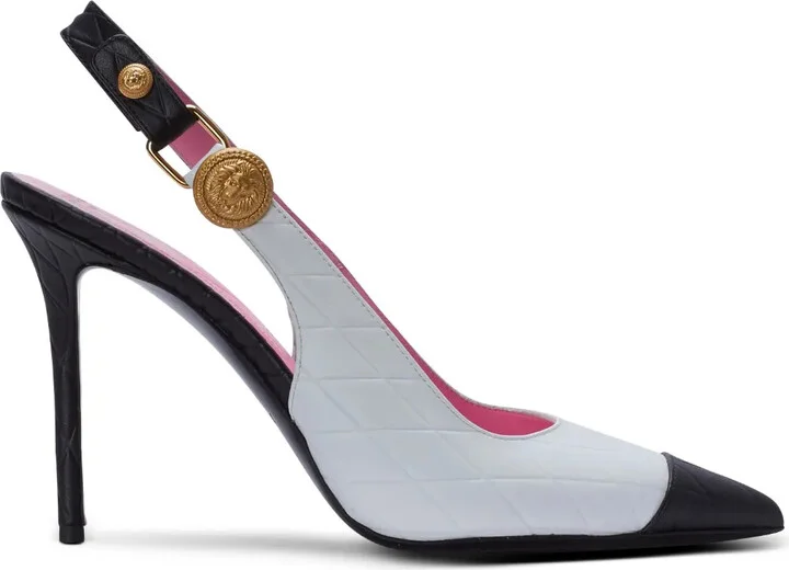 Pointed-Toe Leather Pumps