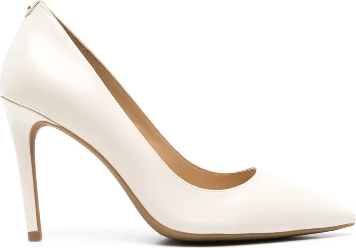 Pointed-Toe Leather Pumps