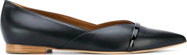 Pointed-Toe Leather Pumps