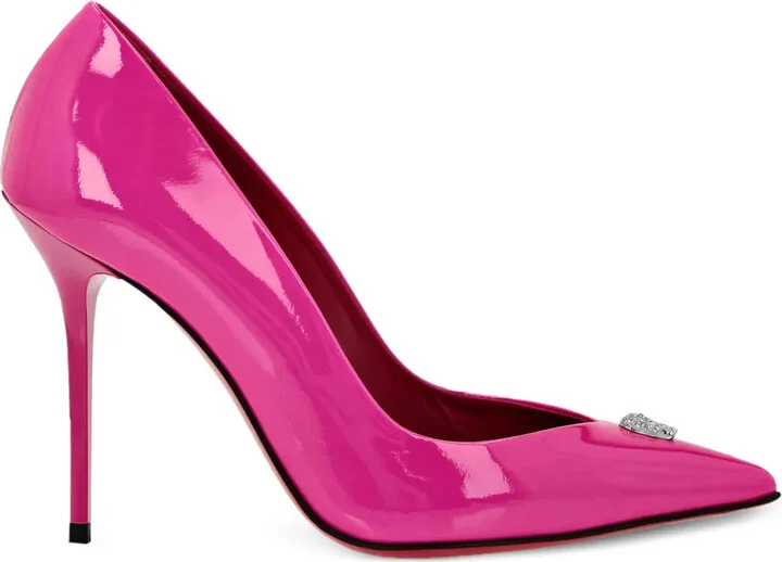 Pointed-Toe Leather Pumps