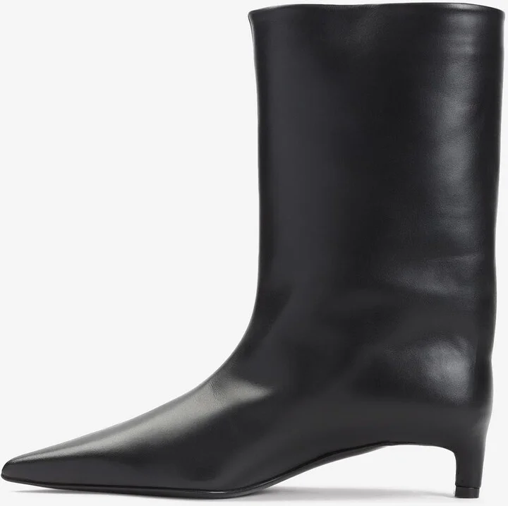 Pointed-Toe Mid-Calf Boots - Image 2