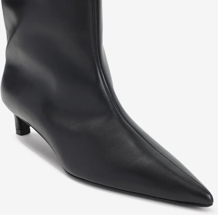 Pointed-Toe Mid-Calf Boots - Image 3