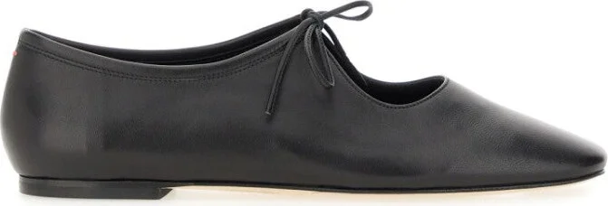 Pointed Toe Nappa Leather Flats