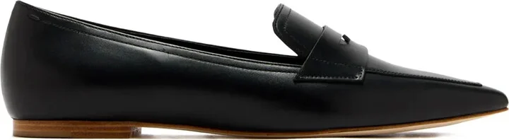 Pointed-Toe Penny Loafers