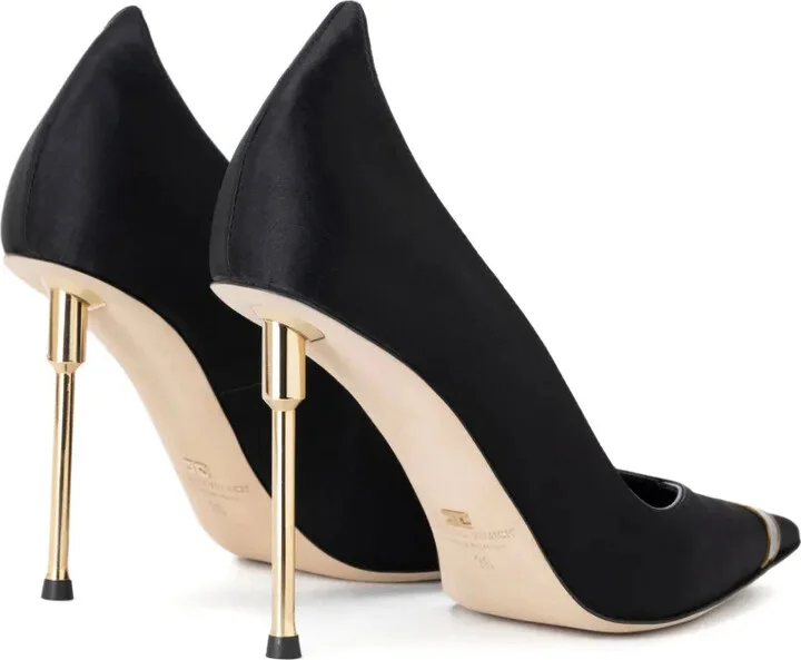Pointed-Toe Satin Pumps - Image 3