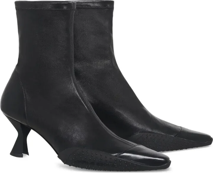 Pointed-Toe Sculpted-Heel Boots - Image 2