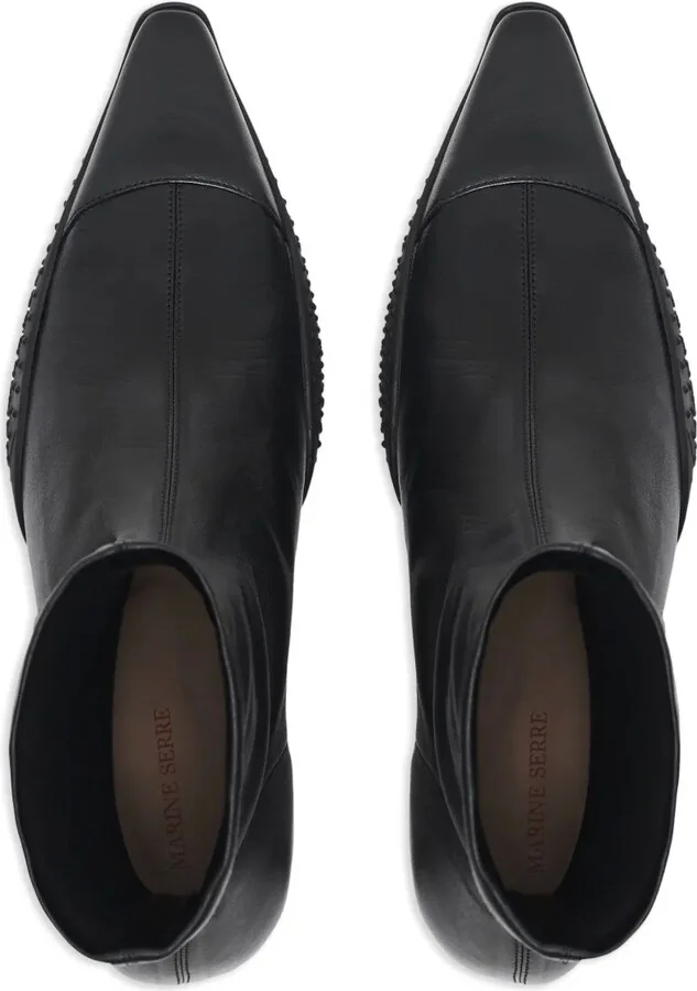 Pointed-Toe Sculpted-Heel Boots - Image 4