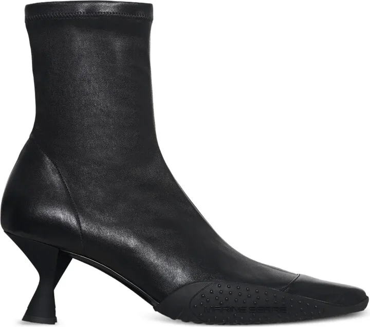 Pointed-Toe Sculpted-Heel Boots