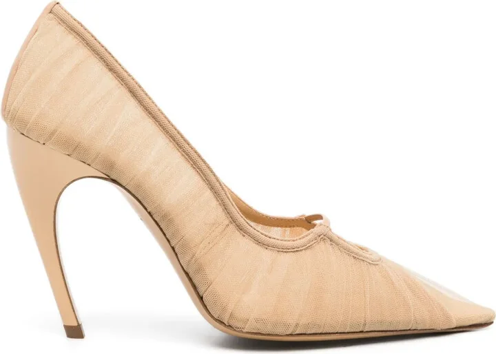 Pointed-Toe Sheer Pumps