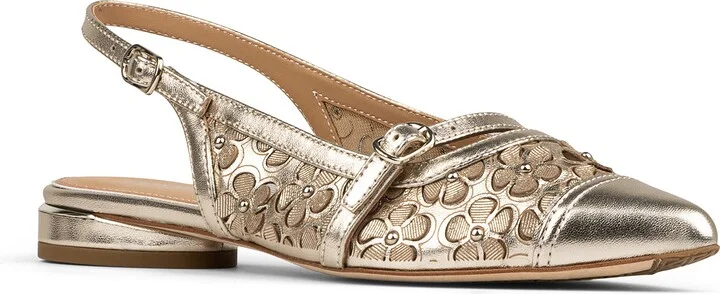 Pointed Toe Slingback Flat