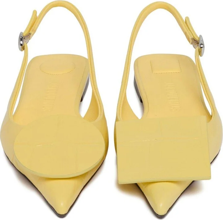 Pointed Toe Slingback Flats - Image 4