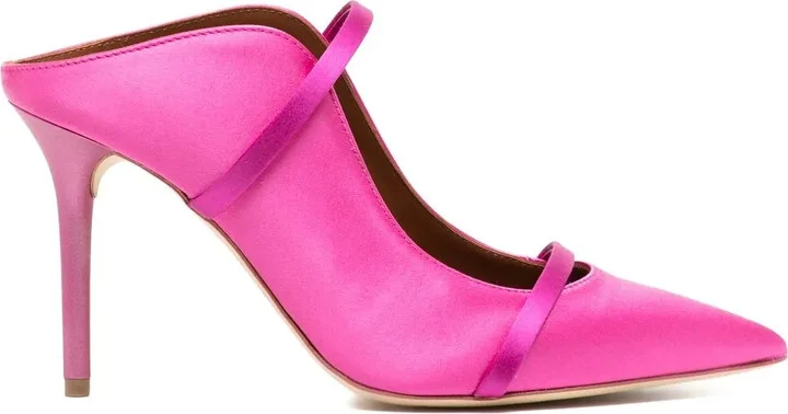Pointed-Toe Strappy Mules