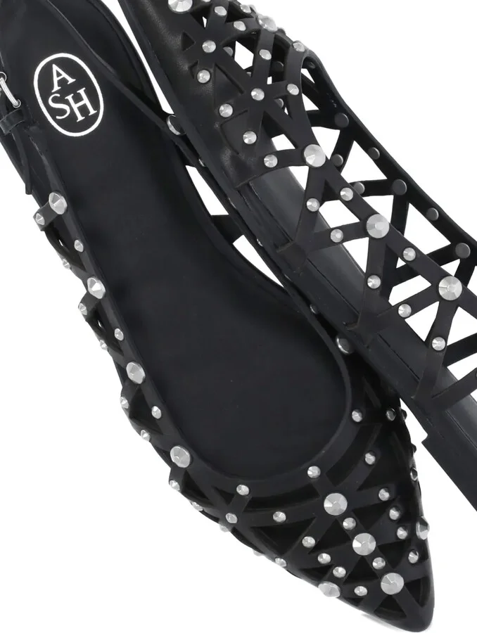 Pointed-Toe Studded Shoes - Image 4
