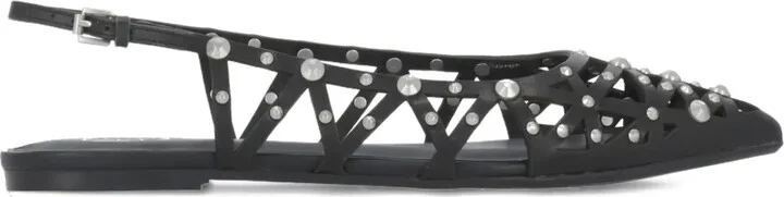 Pointed-Toe Studded Shoes