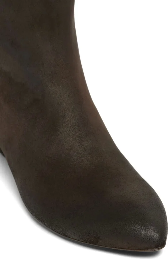Pointed-Toe Suede Ankle Boots - Image 4