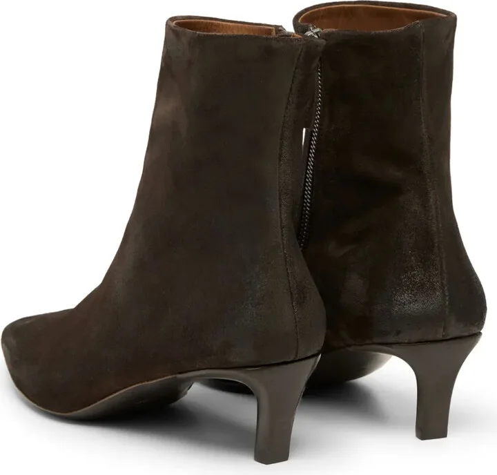 Pointed-Toe Suede Ankle Boots - Image 3
