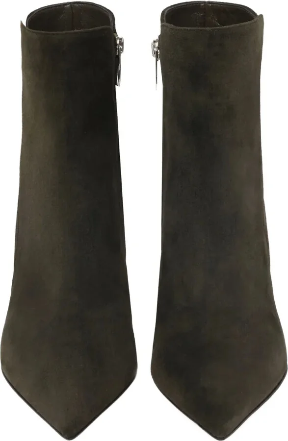 Pointed-Toe Suede Ankle Boots - Image 4