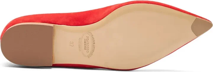 Pointed-Toe Suede Ballerina Shoes - Image 4