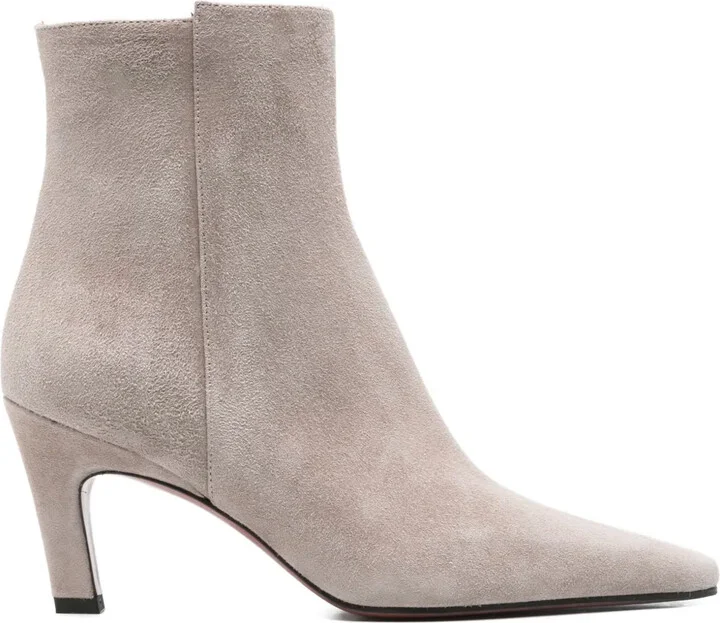 Pointed-Toe Suede Boots