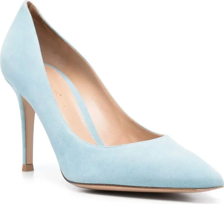 Pointed Toe Suede Pumps - Image 2