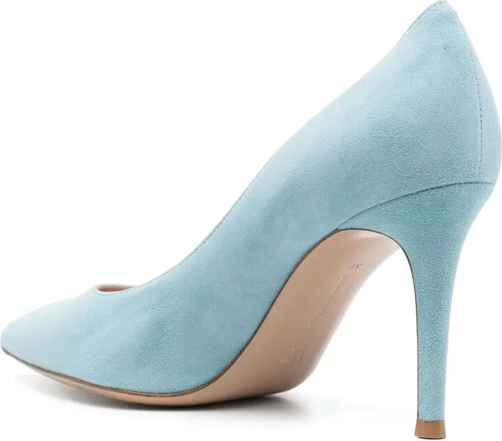Pointed Toe Suede Pumps - Image 3