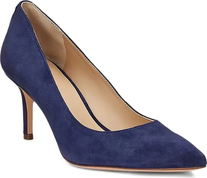 Pointed-Toe Suede Pumps
