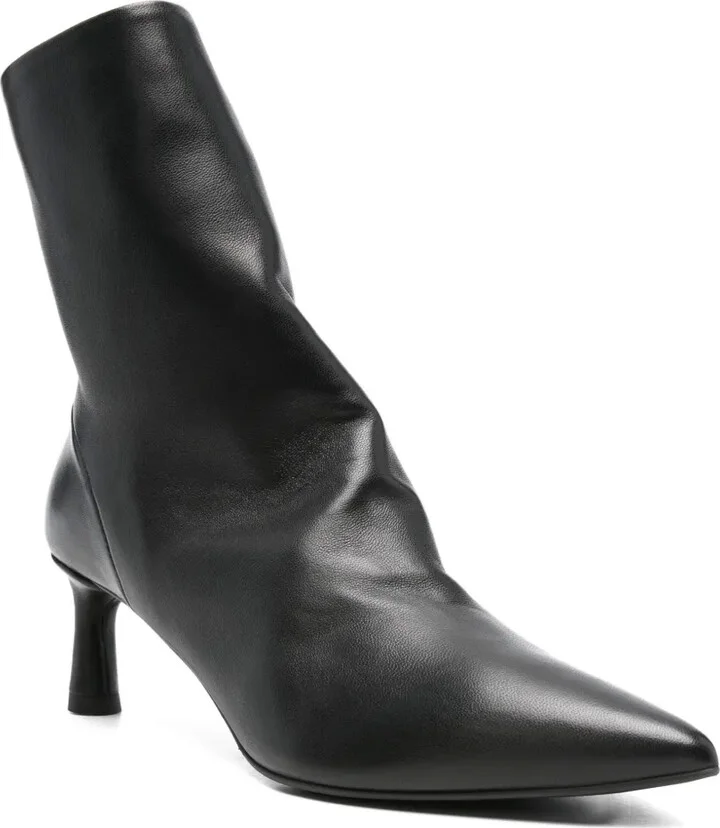 Pointed-Toe Zip-Detail Boots - Image 2