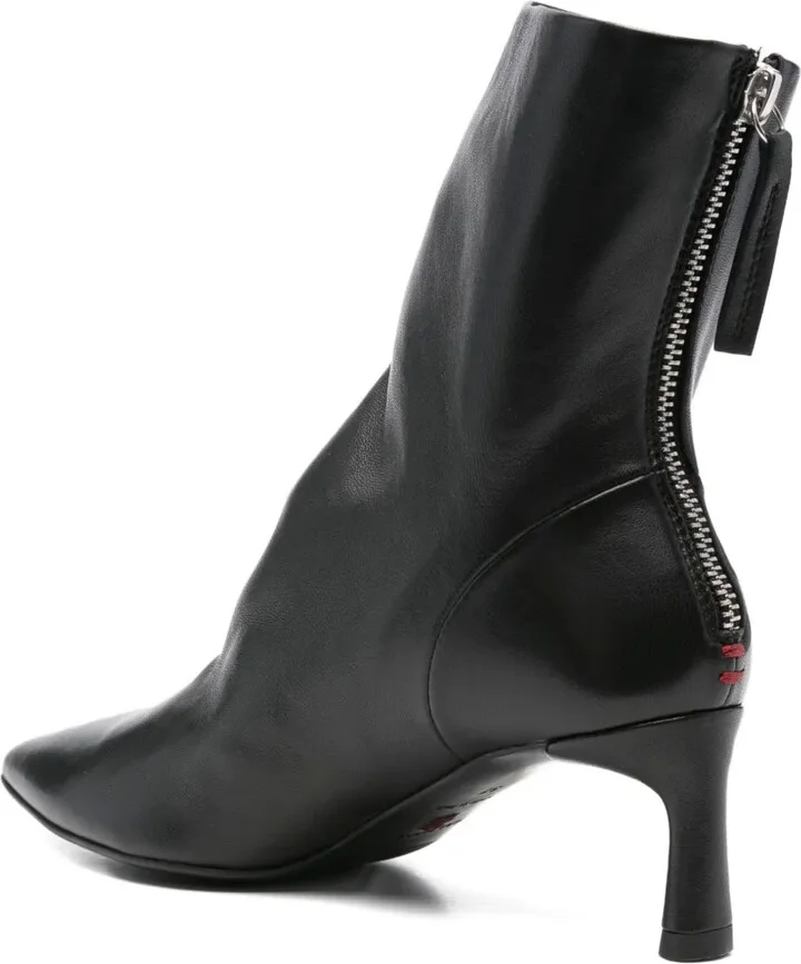 Pointed-Toe Zip-Detail Boots - Image 3