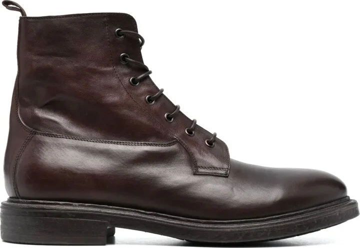 Polacco lace-up leather boots