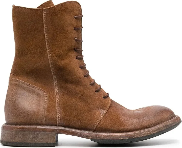 Polacco worn-effect leather boots
