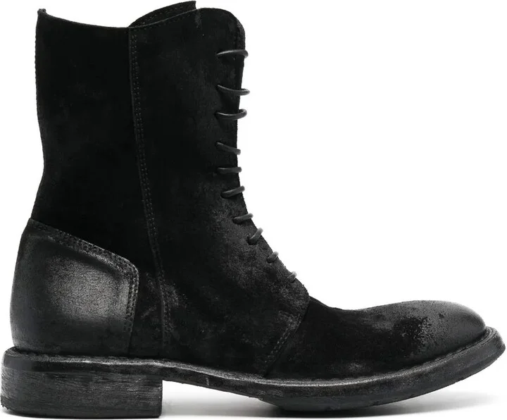 Polacco worn-effect leather boots