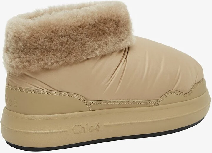 Polar beige shearling boots - Image 3