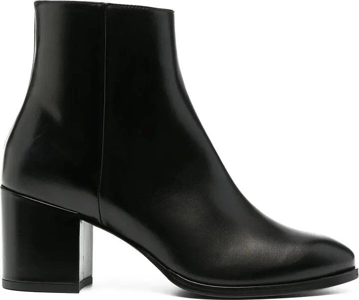 Polished-Finish Ankle Boot