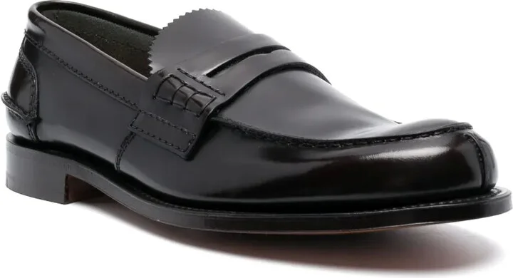 Polished-Finish Calf-Leather Loafers - Image 2