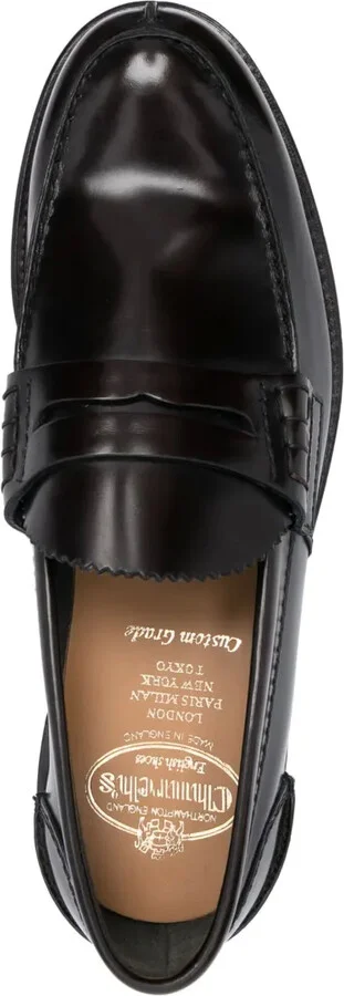 Polished-Finish Calf-Leather Loafers - Image 4