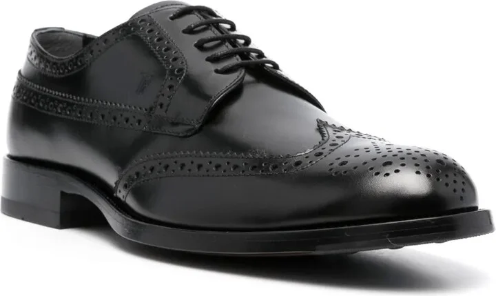 Polished-Finish Lace-Up Brogues - Image 2