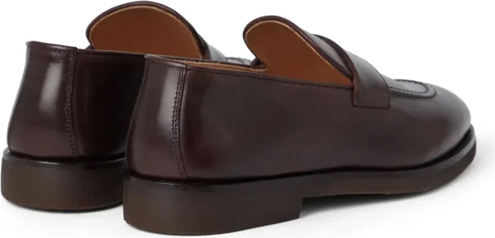 Polished-Finish Leather Loafers - Image 3